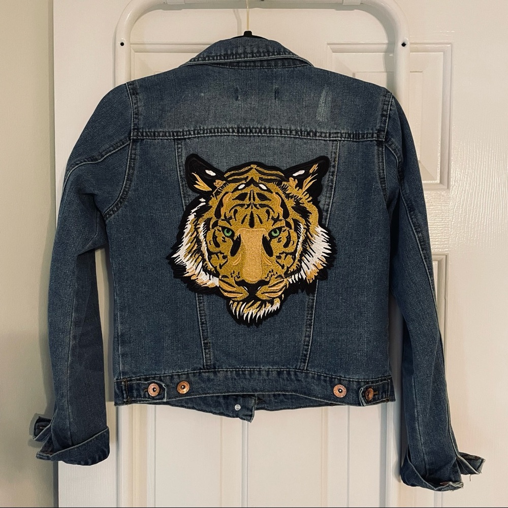 Custom made denim jacket